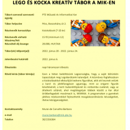 Nyári Gyermektáborok a MIK-en!