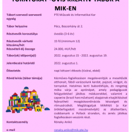Nyári Gyermektáborok a MIK-en!